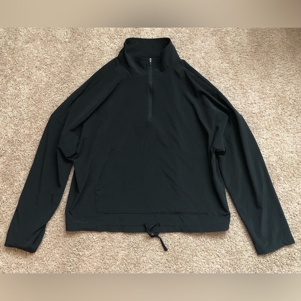 Prana 1/4 Zip Pullover Black Medium Women’s Athletic Lightweight